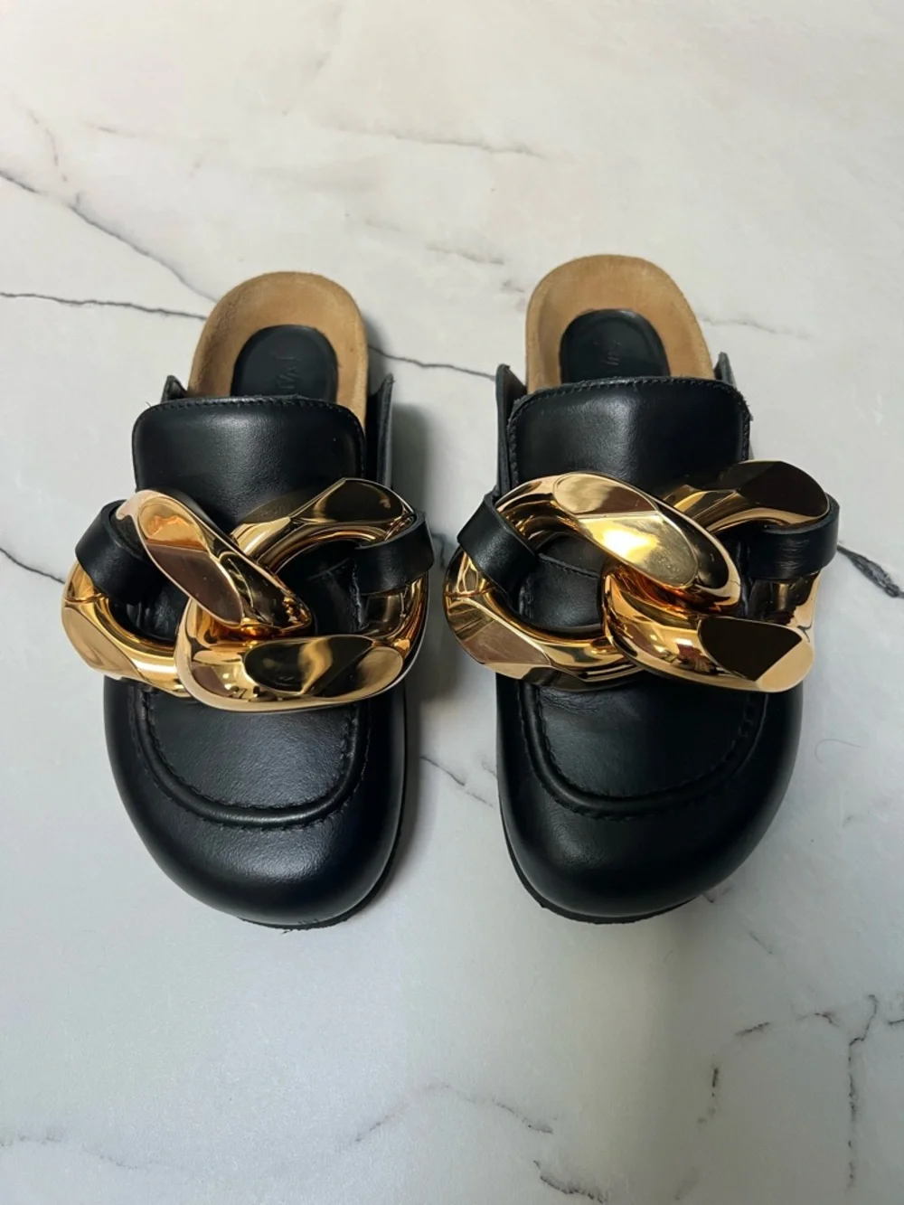 JW Anderson Chunky Napa Chain Slide Mules - Black - Size 36 - Picture 8 of 15